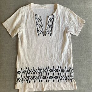 Madewell embroidered top